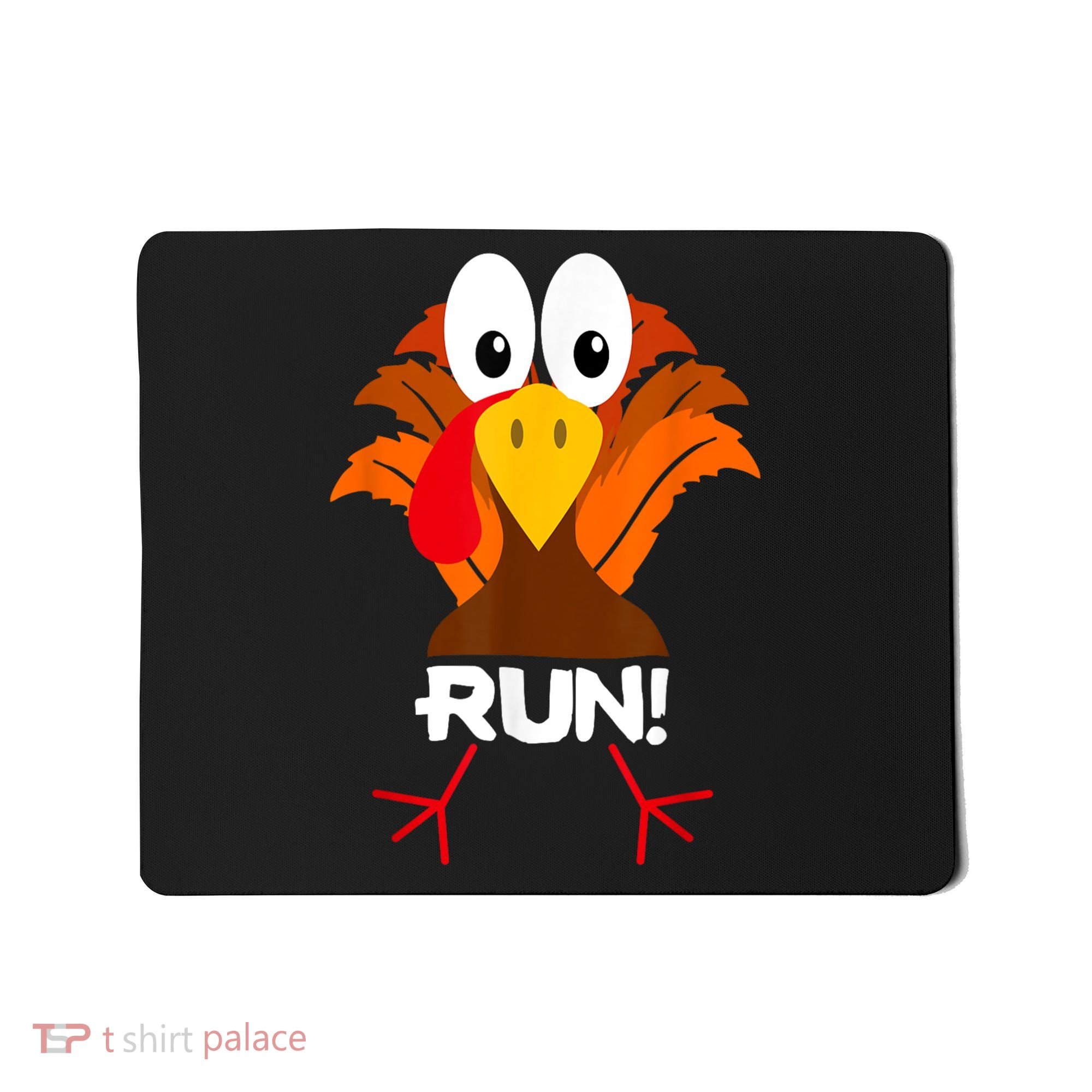 Turkey Costume Adult Running Face Turkey Trot Mousepad