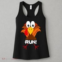 Turkey Costume Adult Running Face Turkey Trot Women's Tank Top thumb 3