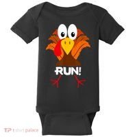 Turkey Costume Adult Running Face Turkey Trot Baby Bodysuit thumb 0