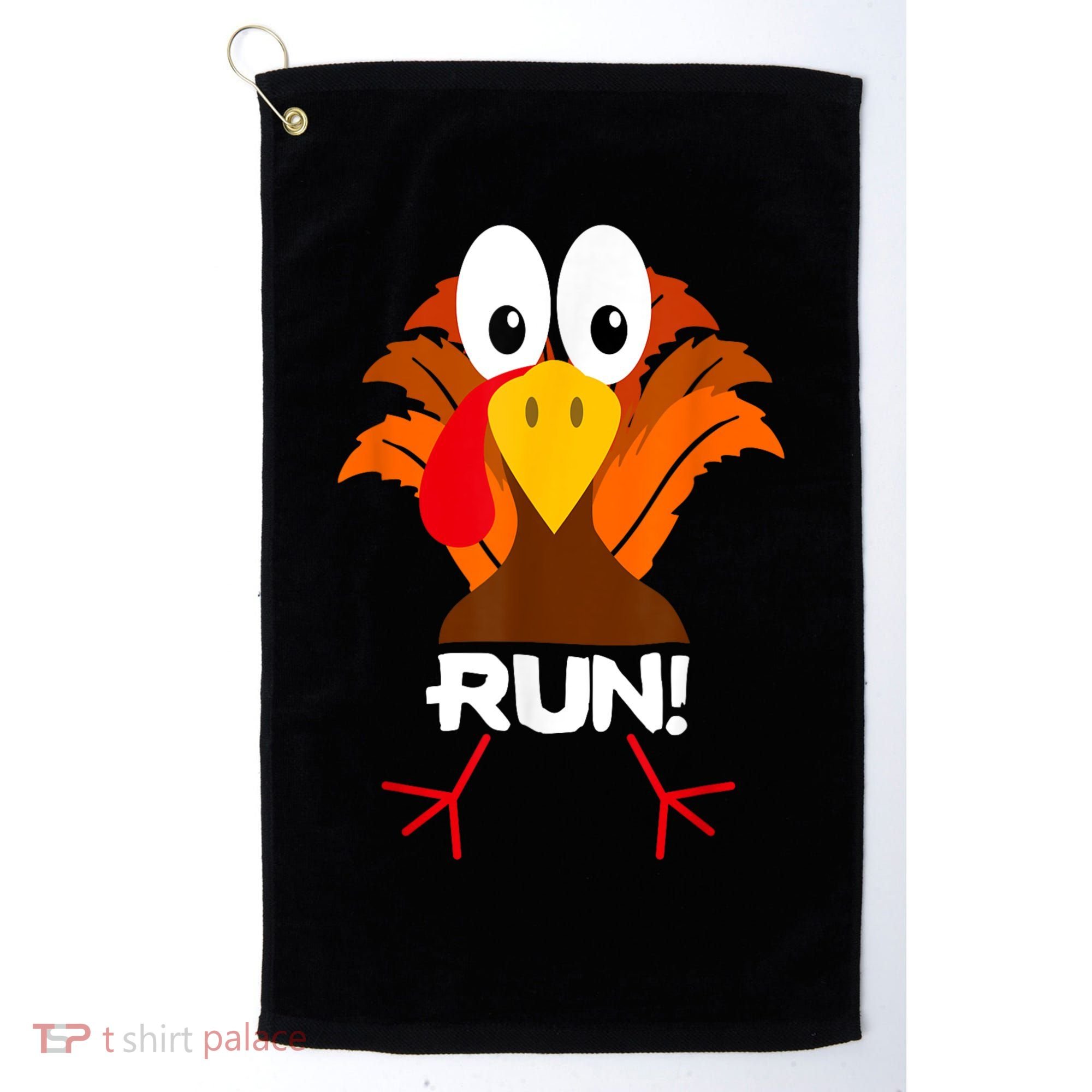 Turkey Costume Adult Running Face Turkey Trot Golf Towel