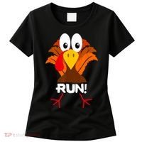 Turkey Costume Adult Running Face Turkey Trot Women's T-Shirt thumb 0