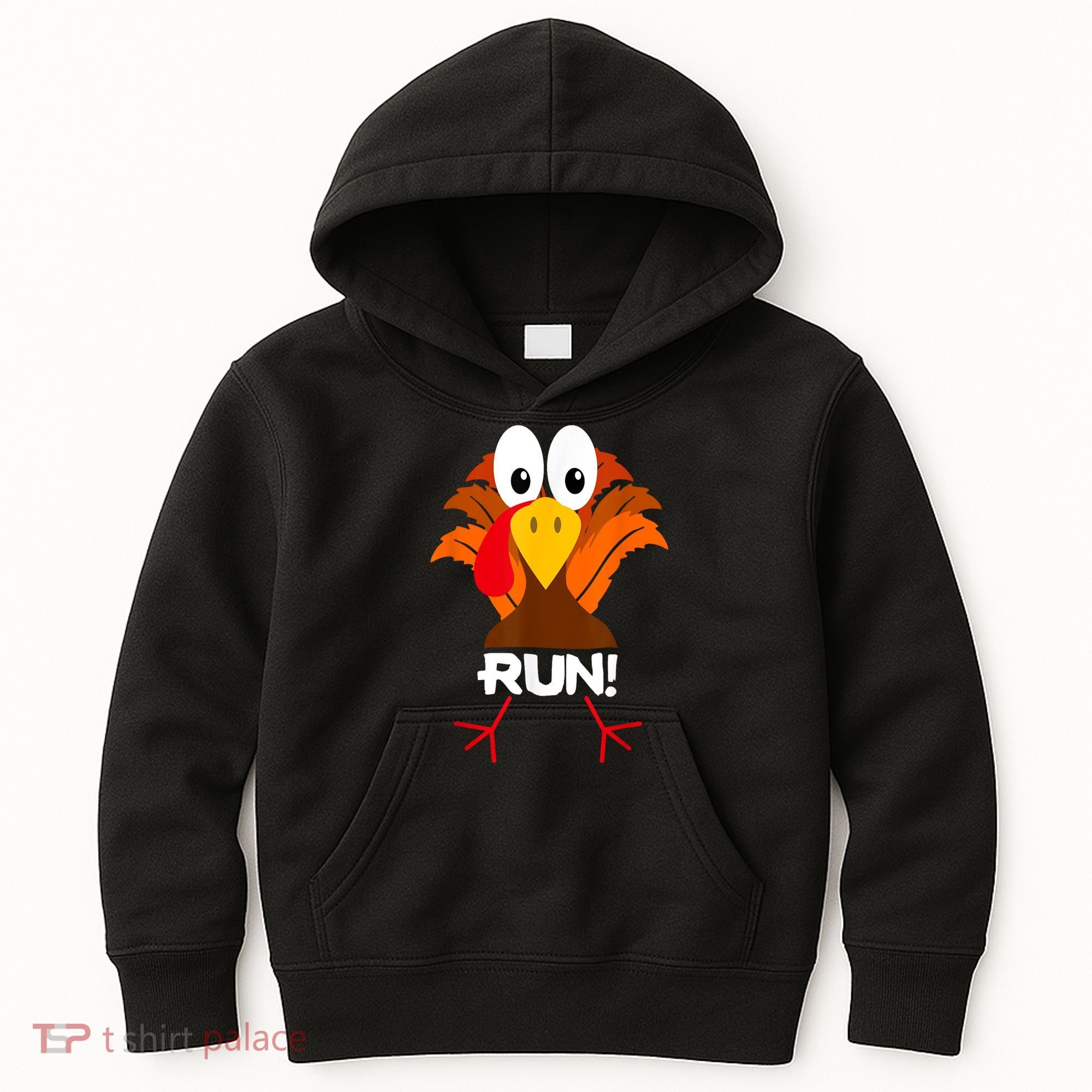 Turkey Costume Adult Running Face Turkey Trot Kids Hoodie