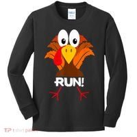 Turkey Costume Adult Running Face Turkey Trot Kids Long Sleeve Shirt thumb 0