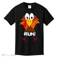 Turkey Costume Adult Running Face Turkey Trot Kids T-Shirt thumb 0