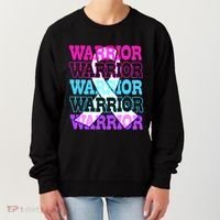 Thyroid Cancer Awareness Thyroid Cancer Warrior Gift Women's Sweatshirt thumb 0