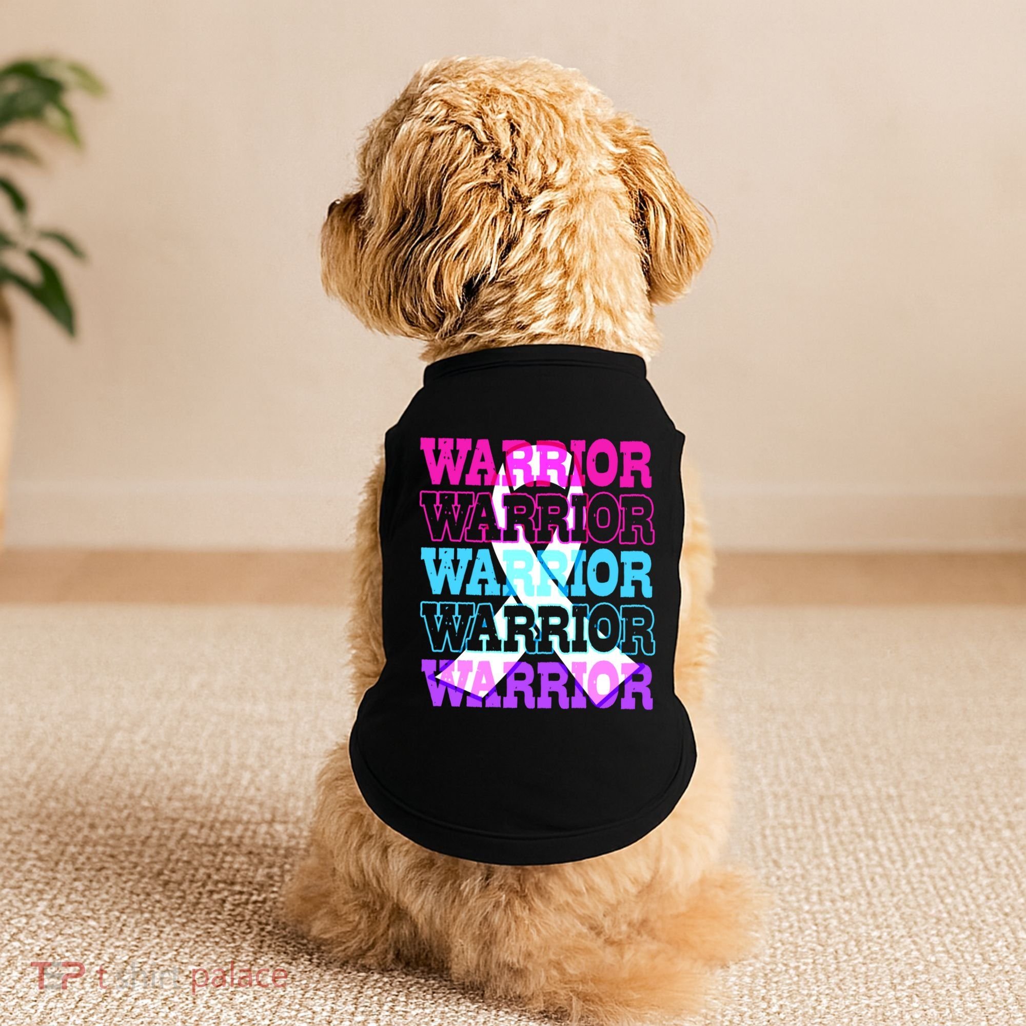 Thyroid Cancer Awareness Thyroid Cancer Warrior Gift Doggie Tank