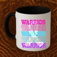 Thyroid Cancer Awareness Thyroid Cancer Warrior Gift Coffee Mug thumb 2