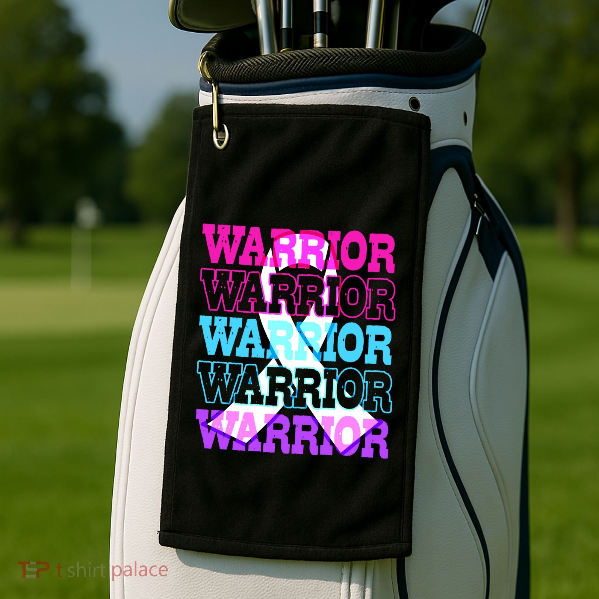 Thyroid Cancer Awareness Thyroid Cancer Warrior Gift Golf Towel