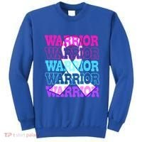 Thyroid Cancer Awareness Thyroid Cancer Warrior Gift Sweatshirt thumb 0