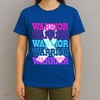 Thyroid Cancer Awareness Thyroid Cancer Warrior Gift T-Shirt thumb 4