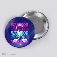 Thyroid Cancer Awareness Thyroid Cancer Warrior Gift Button thumb 0