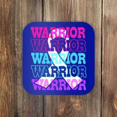 Thyroid Cancer Awareness Thyroid Cancer Warrior Gift Coaster
