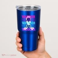 Thyroid Cancer Awareness Thyroid Cancer Warrior Gift Tumbler thumb 2