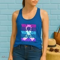 Thyroid Cancer Awareness Thyroid Cancer Warrior Gift Women's Tank Top thumb 2