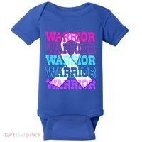 Thyroid Cancer Awareness Thyroid Cancer Warrior Gift Baby Bodysuit thumb 0