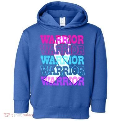 Thyroid Cancer Awareness Thyroid Cancer Warrior Gift Toddler Hoodie