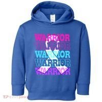 Thyroid Cancer Awareness Thyroid Cancer Warrior Gift Toddler Hoodie thumb 0