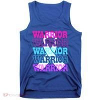 Thyroid Cancer Awareness Thyroid Cancer Warrior Gift Tank Top thumb 0