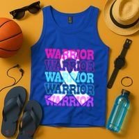 Thyroid Cancer Awareness Thyroid Cancer Warrior Gift Tank Top thumb 4