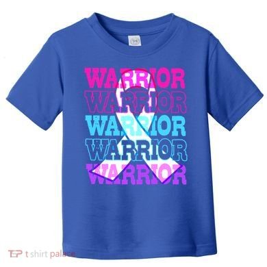 Thyroid Cancer Awareness Thyroid Cancer Warrior Gift Toddler T-Shirt