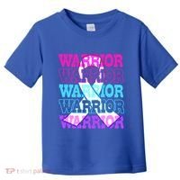 Thyroid Cancer Awareness Thyroid Cancer Warrior Gift Toddler T-Shirt thumb 0