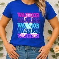Thyroid Cancer Awareness Thyroid Cancer Warrior Gift Women's T-Shirt thumb 2