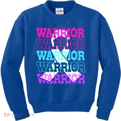 Thyroid Cancer Awareness Thyroid Cancer Warrior Gift Kids Sweatshirt