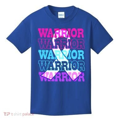 Thyroid Cancer Awareness Thyroid Cancer Warrior Gift Kids T-Shirt