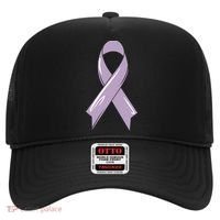 Testicular Cancer Awareness Ribbon Purple Fighter Chemo Gift Hat thumb 0