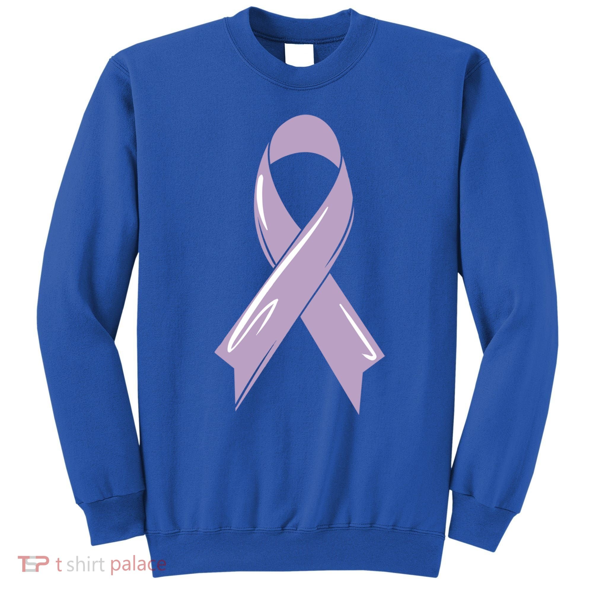 Testicular Cancer Awareness Ribbon Purple Fighter Chemo Gift Sweatshirt