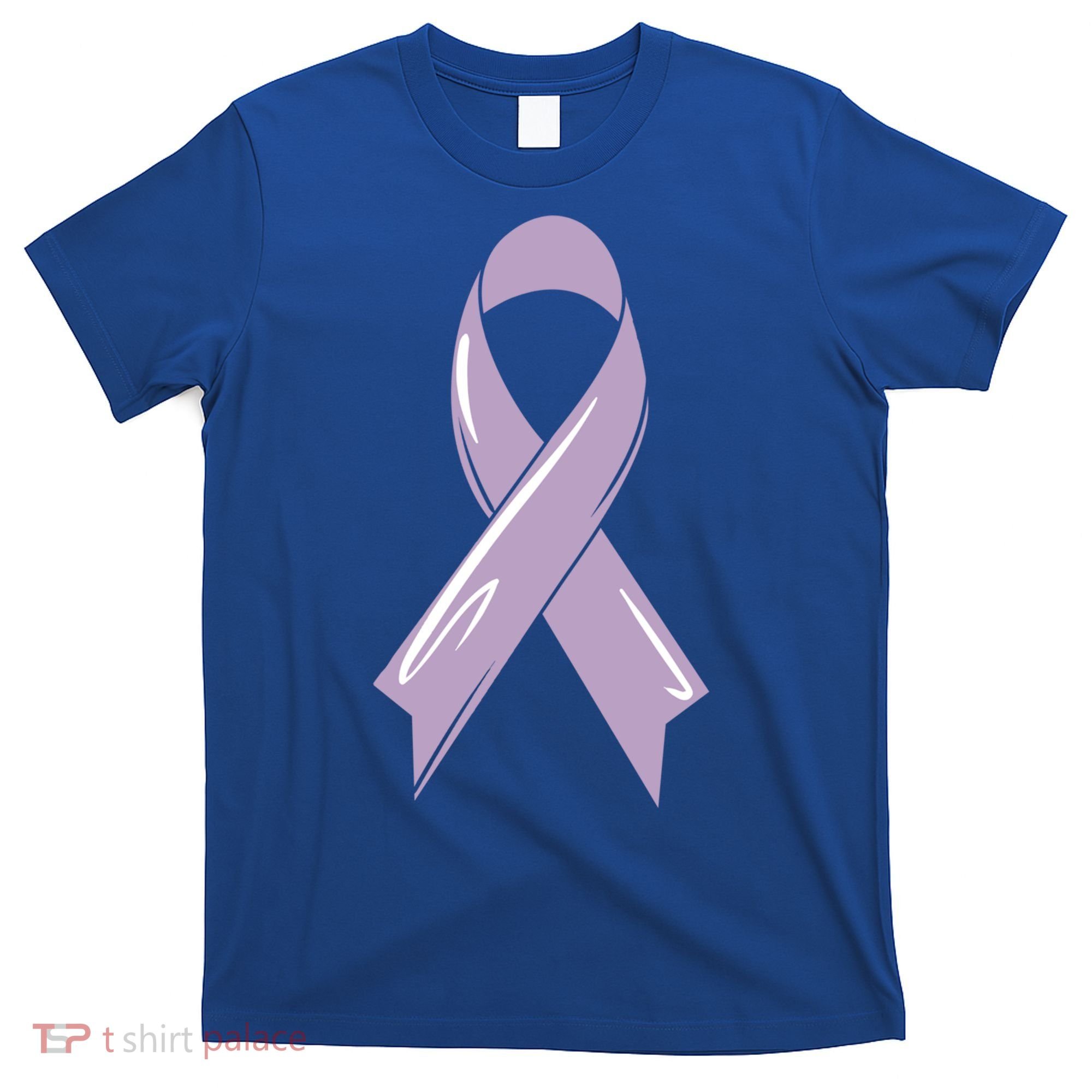 Testicular Cancer Awareness Ribbon Purple Fighter Chemo Gift T-Shirt