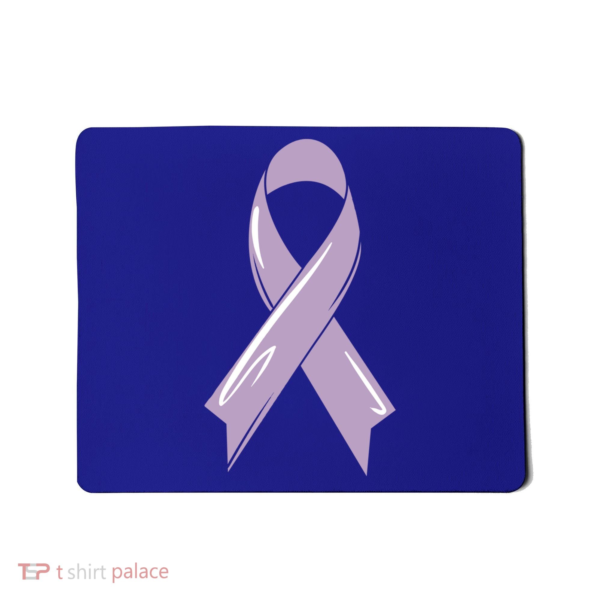 Testicular Cancer Awareness Ribbon Purple Fighter Chemo Gift Mousepad