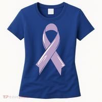 Testicular Cancer Awareness Ribbon Purple Fighter Chemo Gift Women's T-Shirt thumb 0
