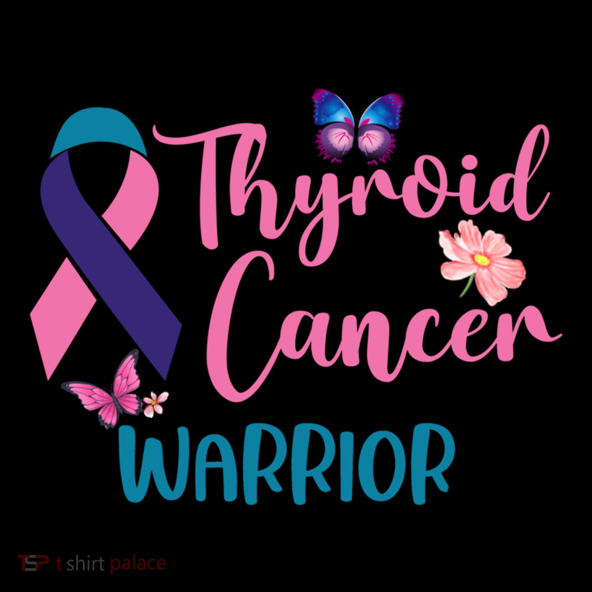 Thyroid Cancer Awareness Butterflies Warrior Ribbon Cute Gift Coffee Mug