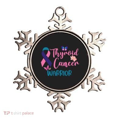 Thyroid Cancer Awareness Butterflies Warrior Ribbon Cute Gift Ornament
