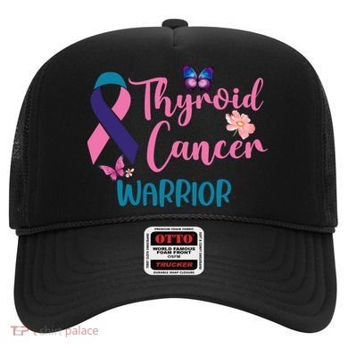 Thyroid Cancer Awareness Butterflies Warrior Ribbon Cute Gift Hat