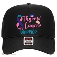 Thyroid Cancer Awareness Butterflies Warrior Ribbon Cute Gift Hat thumb 0