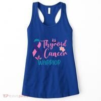 Thyroid Cancer Awareness Butterflies Warrior Ribbon Cute Gift Women's Tank Top thumb 0