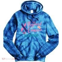 Thyroid Cancer Awareness Butterflies Warrior Ribbon Cute Gift Tie Dye Hoodie thumb 0
