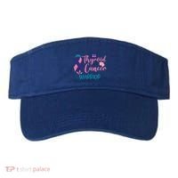 Thyroid Cancer Awareness Butterflies Warrior Ribbon Cute Gift Visor thumb 0
