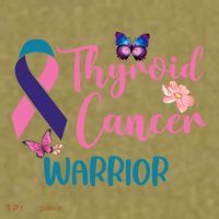 Thyroid Cancer Awareness Butterflies Warrior Ribbon Cute Gift Garment-Dyed Women's Muscle Tee thumb 6