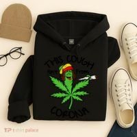 This Cough Ain't From Corona Weed Joke Cannabis 420 Stoner Hoodie thumb 4