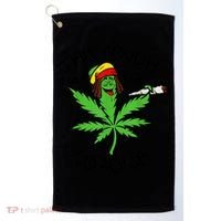 This Cough Ain't From Corona Weed Joke Cannabis 420 Stoner Golf Towel thumb 0