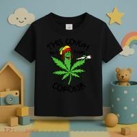 This Cough Ain't From Corona Weed Joke Cannabis 420 Stoner Toddler T-Shirt thumb 3