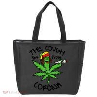 This Cough Ain't From Corona Weed Joke Cannabis 420 Stoner Tote Bag thumb 0