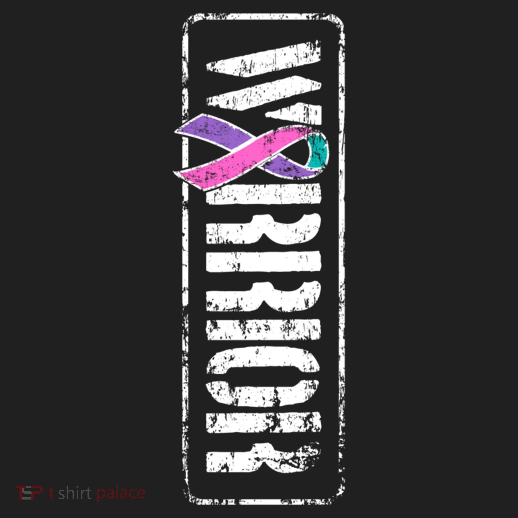 Thyroid Cancer Awareness Gift Sideways Military Warrior Ribbon Gift Hat