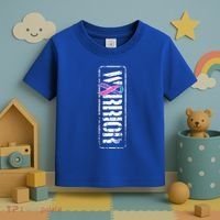 Thyroid Cancer Awareness Gift Sideways Military Warrior Ribbon Gift Toddler T-Shirt thumb 3