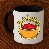 Tortilla Chips And Salsa Funny Matching Halloween Costumes Coffee Mug thumb 2
