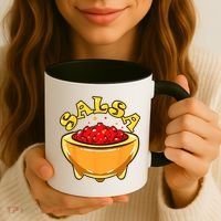 Tortilla Chips And Salsa Funny Matching Halloween Costumes Coffee Mug thumb 3