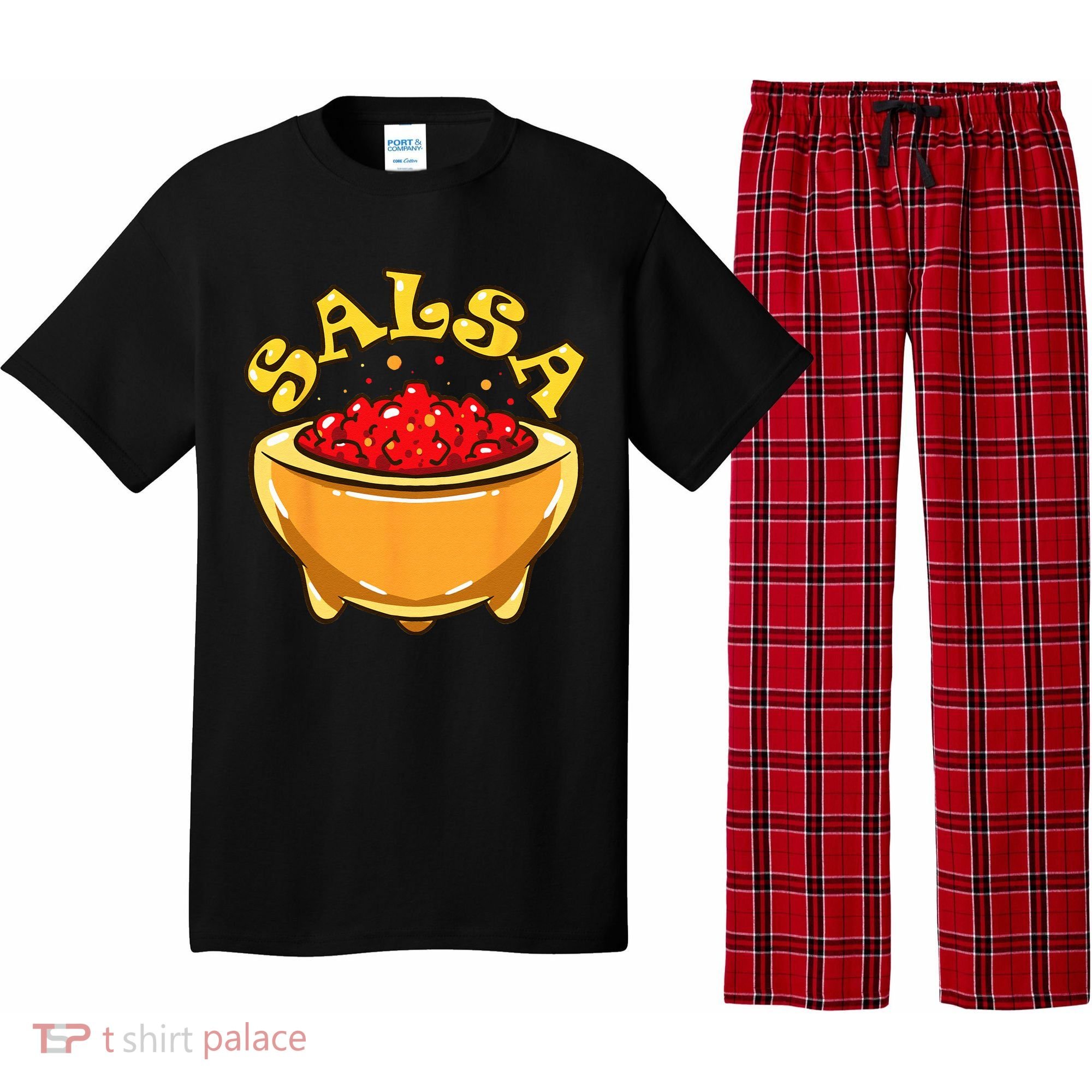 Tortilla Chips And Salsa Funny Matching Halloween Costumes Pajama Set